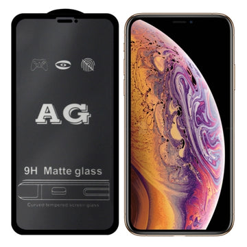 Folie Clear 99H AR pentru iPhone 11 Pro, X / Xs, Anti-Reflect Glass - Transparent / Negru