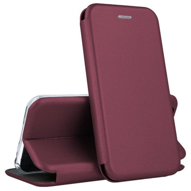 Husa Flip pentru Xiaomi 15, Magnetic Shell, Bordo