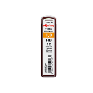 Mine creion mecanic Rotring Tikky, 1.0mm, HB, set 12 buc