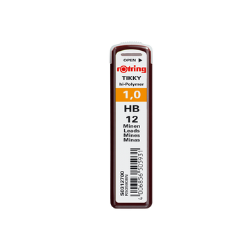 Mine creion mecanic Rotring Tikky, 1.0mm, HB, set 12 buc