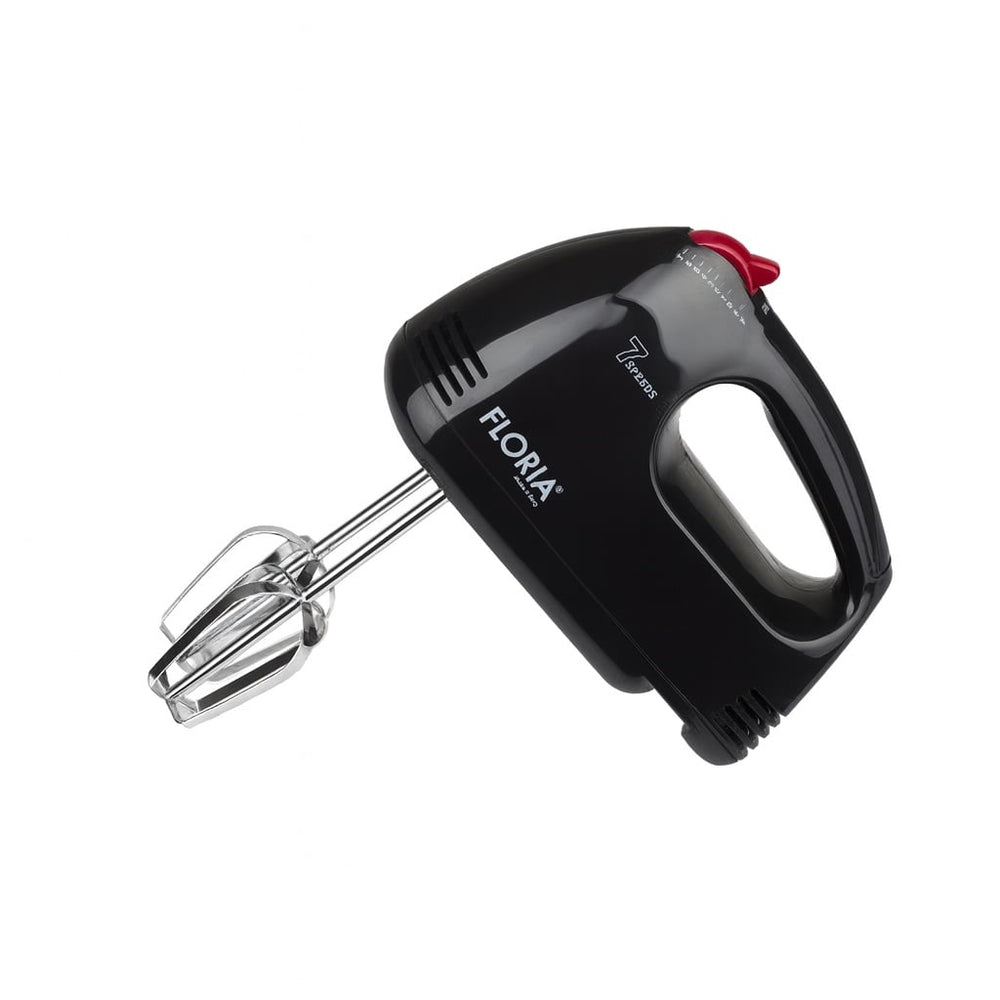 Mixer de mana 150W, Floria ZLN7567, 7 viteze, buton eliberare accesorii, negru