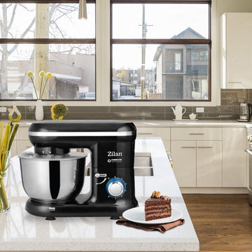 Mixer planetar ZILAN ZLN3185 Hurricane – 1000W, Bol inox 4.5L, 6 viteze + Puls, negru