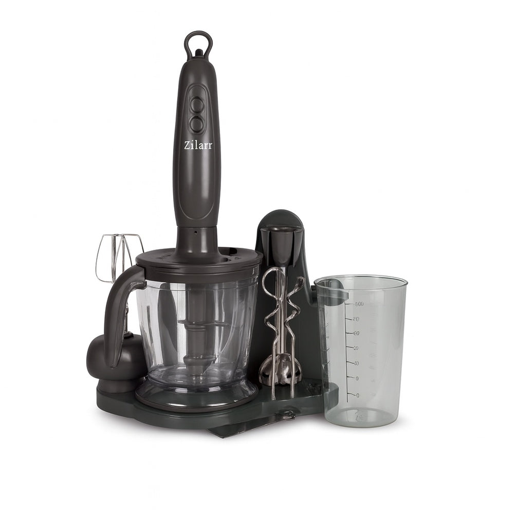 Mixer vertical Zilan ZLN5343 – 700W, 2 viteze, pahar 0.7L, bol 1L, lame inox, negru
