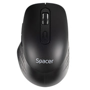 Mouse wireless Spacer SPMO-WS-BK-04, 1000-16000 dpi, conector USB 2.4GHz, negru, include 2 baterii AAA
