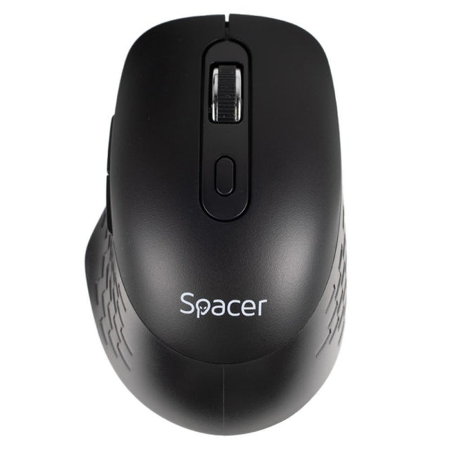 Mouse wireless Spacer SPMO-WS-BK-04, 1000-16000 dpi, conector USB 2.4GHz, negru, include 2 baterii AAA