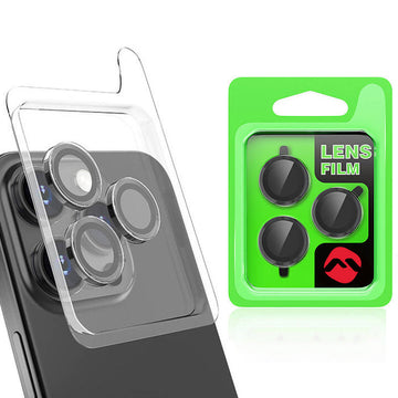 Folie Camere pentru iPhone 18 Pro Max, AutoAlign, Lens KIT - Negru
