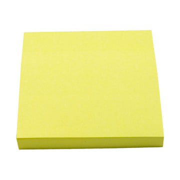 Notes adeziv Office Cover A03, 100 coli, 75x75mm, galben pastel, blister