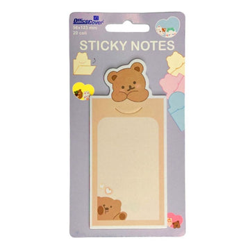 Notes adeziv Office Cover BP0051, 56x123mm, animalute, 20 coli/blister