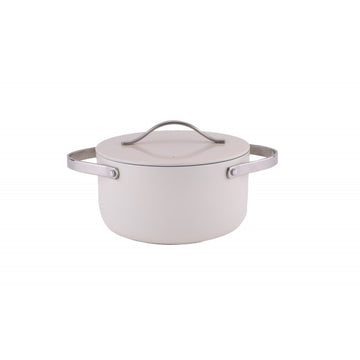 Oala Zilan ZLN0873, 5 straturi, inox si ceramica, compatibila inductie, 24 cm, 5.2L, manere nituite