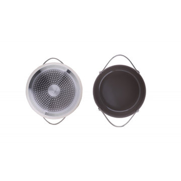 Oala Zilan ZLN0873, 5 straturi, inox si ceramica, compatibila inductie, 24 cm, 5.2L, manere nituite