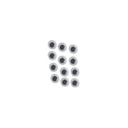 Accesorii creatie - ochisori mari plastic, negru, 12mm, set 60 buc, Colorarte