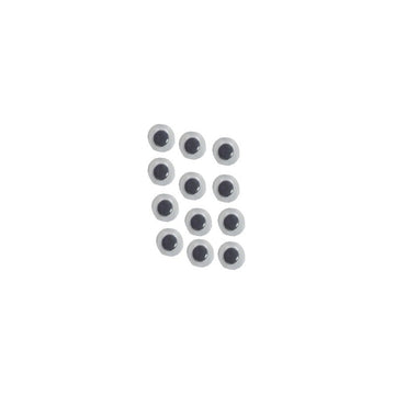 Accesorii creatie - ochisori mari plastic, negru, 12mm, set 60 buc, Colorarte