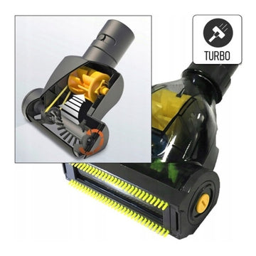 Pachet aspirator Zilan ZLN8471 cu cap turbo ZLN0386, 1200W, 2L, 5 filtre, cablu 5m, negru
