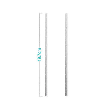 Paie argintii PartyGo, 20cm, DE0092, set 25 buc