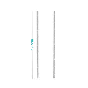 Paie argintii PartyGo, 20cm, DE0092, set 25 buc
