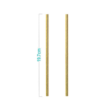 Paie aurii PartyGo, 20cm, DE0091, set 25 buc