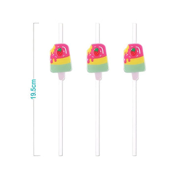 Paie de baut PartyGo, 20cm, imprimeu inghetata, DE0081, set 3 buc