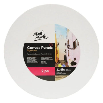 Panza pictura 30x30cm, Mont Marte, CMPR0030, rotunda, 3mm x 2buc/set, (carton panzat)
