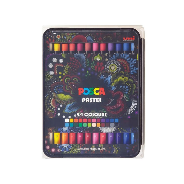 Creion pastel uleios Posca KPA-100, 24 culori