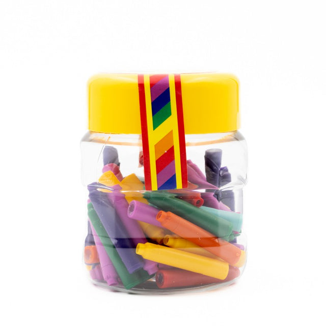Patroane cerneala scurte (rezerve) Colorarte 522854, cerneala color, borcan PVC 50 buc diverse culori