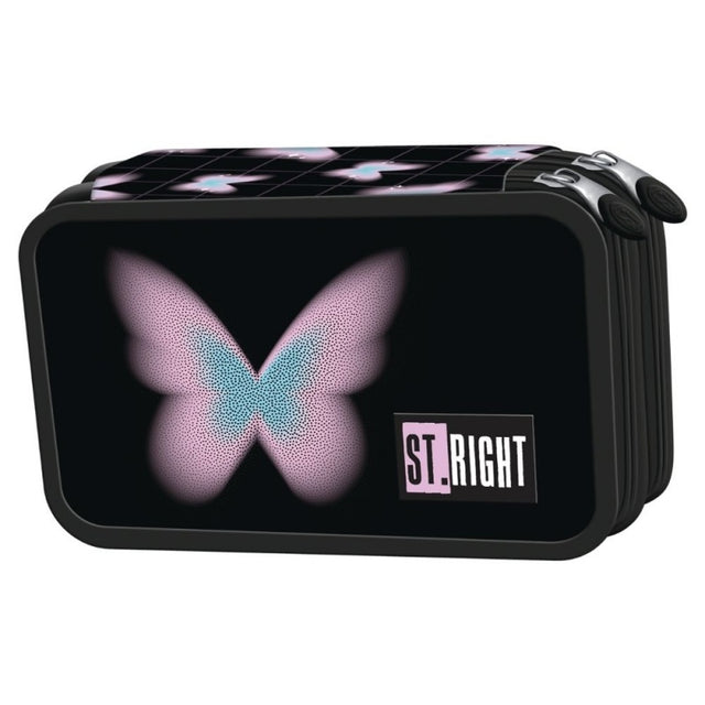 Penar echipat St.Majewski St. Right Pastel Butterfly, 2 fermoare, 697029