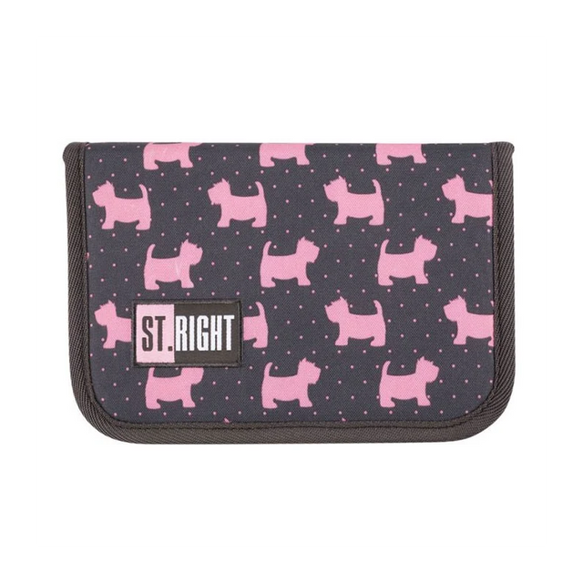 Penar neechipat St.Majewski Doggies, 1 fermoar, 2 extensii, negru cu roz, 625657