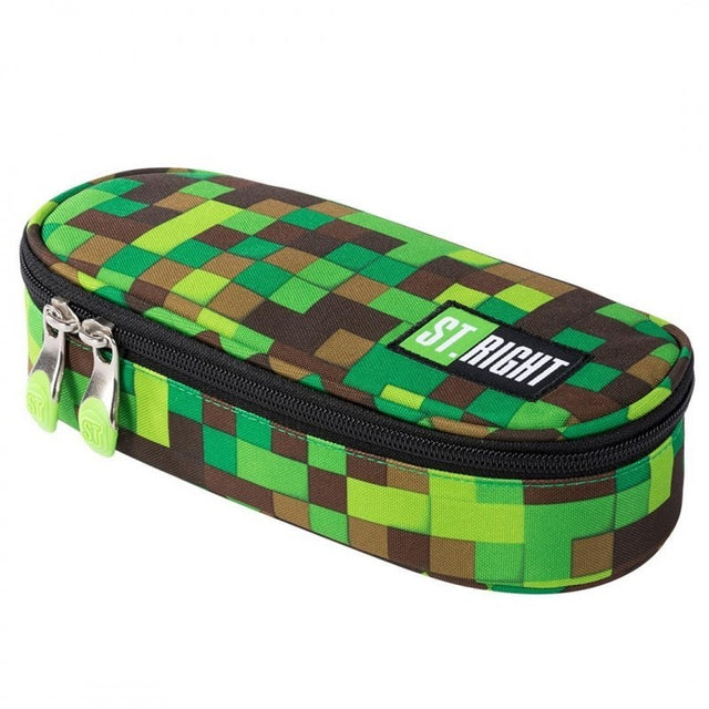 Penar neechipat St.Majewski St.Right Master Gamer, 1 fermoar, 1 extensie, pixeli verzi si maro, PC-01 / 45334