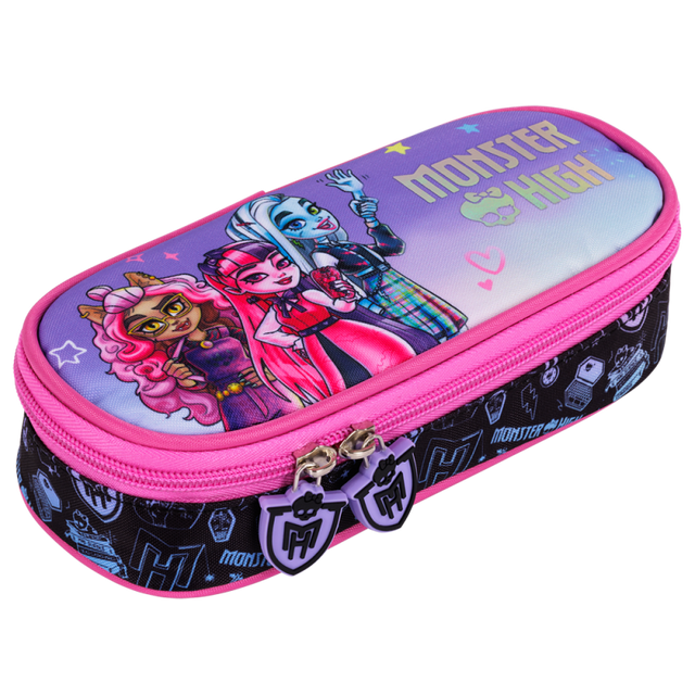 Penar neechipat St.Majewski Monster high, 1 fermoar, 1 extensie, negru cu mov, PC01 / 661440