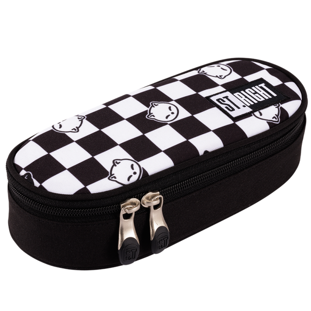 Penar neechipat St.Majewski St.Right Chess Cats, 1 fermoar, negru cu alb, PC01 / 664410