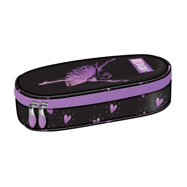 Penar neechipat St.Majewski St.Right Ballerina, 1 fermoar, 1 extensie, negru cu mov
