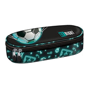 Penar neechipat St.Majewski St.Right Neon Football, 1 fermoar, 1 extensie, negru cu bleu