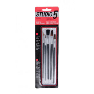 Pensula Cnx Sudio 30505-5, varf rotund, lat, set 5 buc