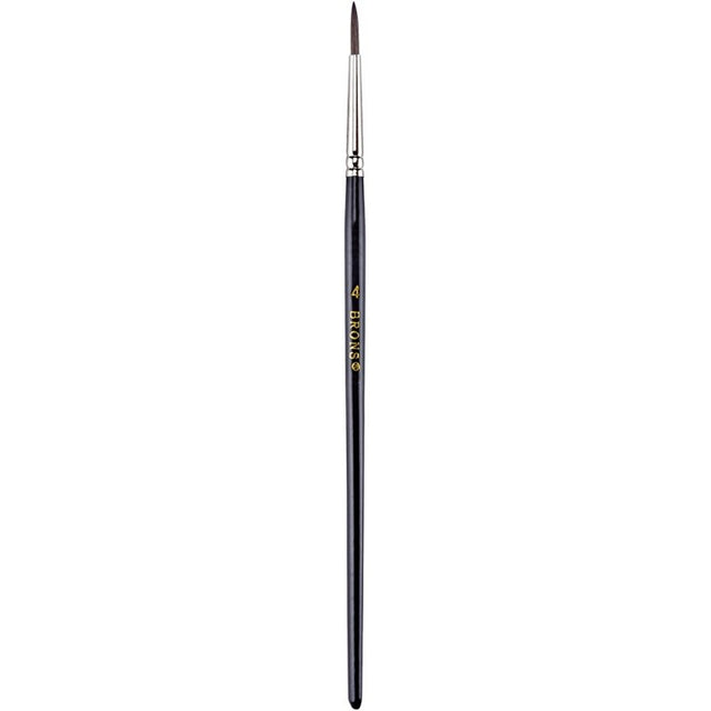 Pensula Brons BR-235, varf rotund, nr. 4, pictura cu acuarele