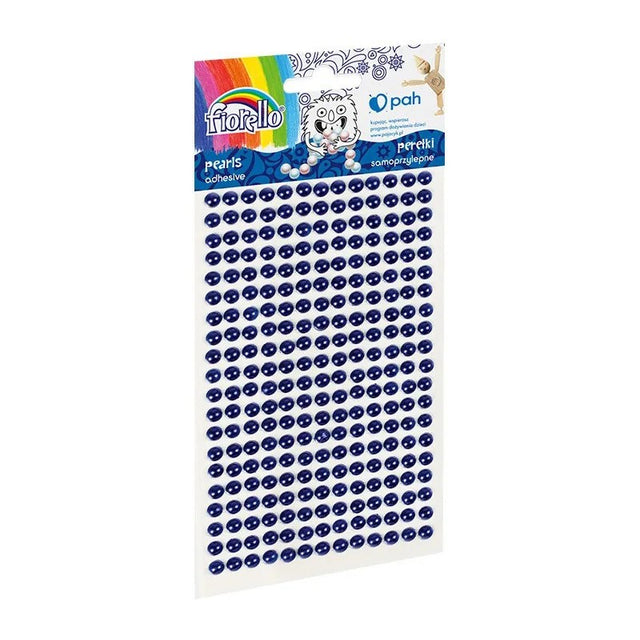 Accesorii creatie - perle plastic, albastru, 3mm, set 260 buc, Fiorello, GR-PS162-6 / 170-2579
