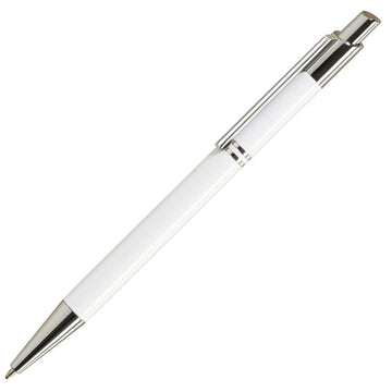 Pix cu bila Office-Cover Tiko, 1.0mm, cu mecanism, pentru personalizare, corp metalic, alb