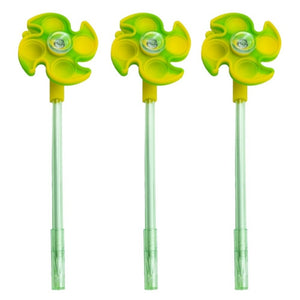 Pix cu gel CNX APF 283, 0.8mm, cu figurina pop-it si spinner, corp diverse culori, scriere albastru