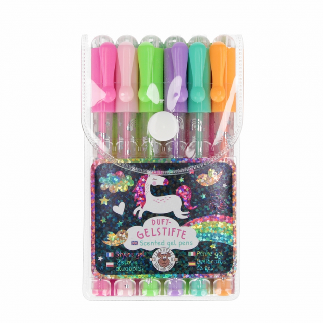 Pix mini cu gel Trendhaus CH31770, cu sclipici, neon-pastel set 6 culori