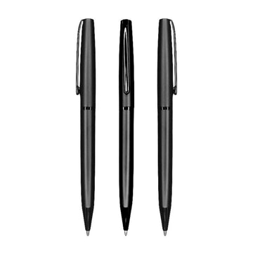 Pix retractabil CNX 998, 1.0mm, metalic, pentru inscriptionat, corp negru, clips negru