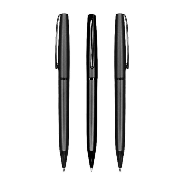 Pix retractabil CNX 998, 1.0mm, metalic, pentru inscriptionat, corp negru, clips negru