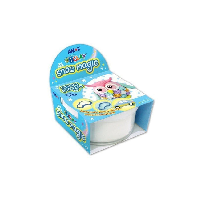Plastilina Amos iClay SM70, 70g, alb, set 70g