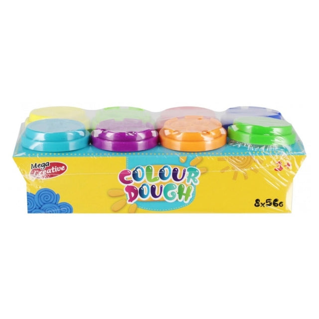 Plastilina Mega Creative Colour Dough 545756, 5x6x5cm, 8x56g, set 8 culori