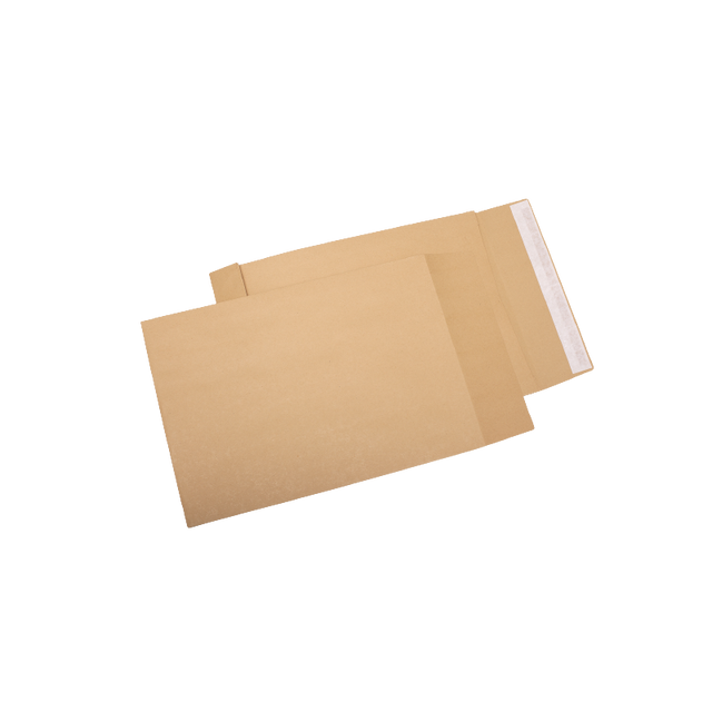 Plic cu burduf C4T GPV 105936, kraft, 120g/mp, 229x324x30mm, siliconic