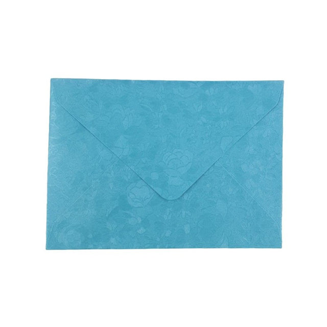 Plic color CNX, bleu metalizat, 120g/mp, 130x180mm, cu model, set 10 buc