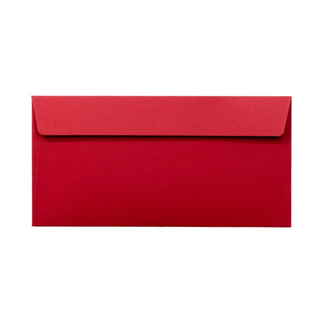 Plic color DL PC12B, visiniu, 120g/mp, 110x220mm, autoadeziv, set 25 buc