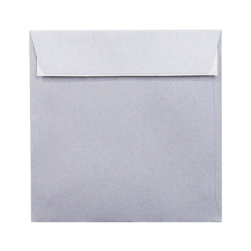 Plic color PC1616AG, argintiu, 120g/mp, 160x160mm, autoadeziv, set 25 buc