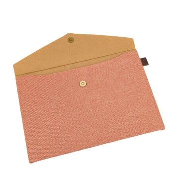 Plic cu capsa magnetica RECSTAP2316, material textil roz, 24x16.5cm