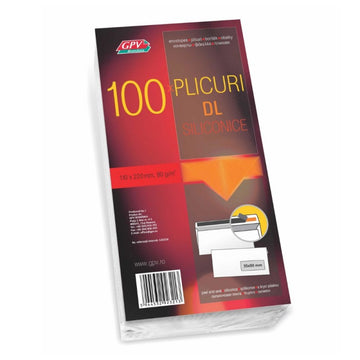 Plic DL GPV 133214, alb, 80g/mp, siliconic, set 100 buc