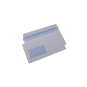 Plic cu fereastra DL GPV 122353, alb, 80g/mp, 110x220mm, siliconic, cu fereastra stanga, cutie 1000 buc