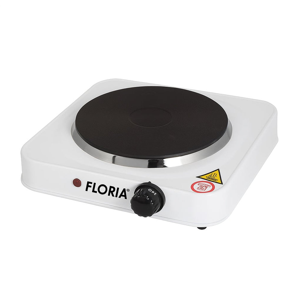 Plita electrica 1500W, Floria ZLN2829, 1 ochi fonta, termostat reglabil, protectie supraincalzire, alba