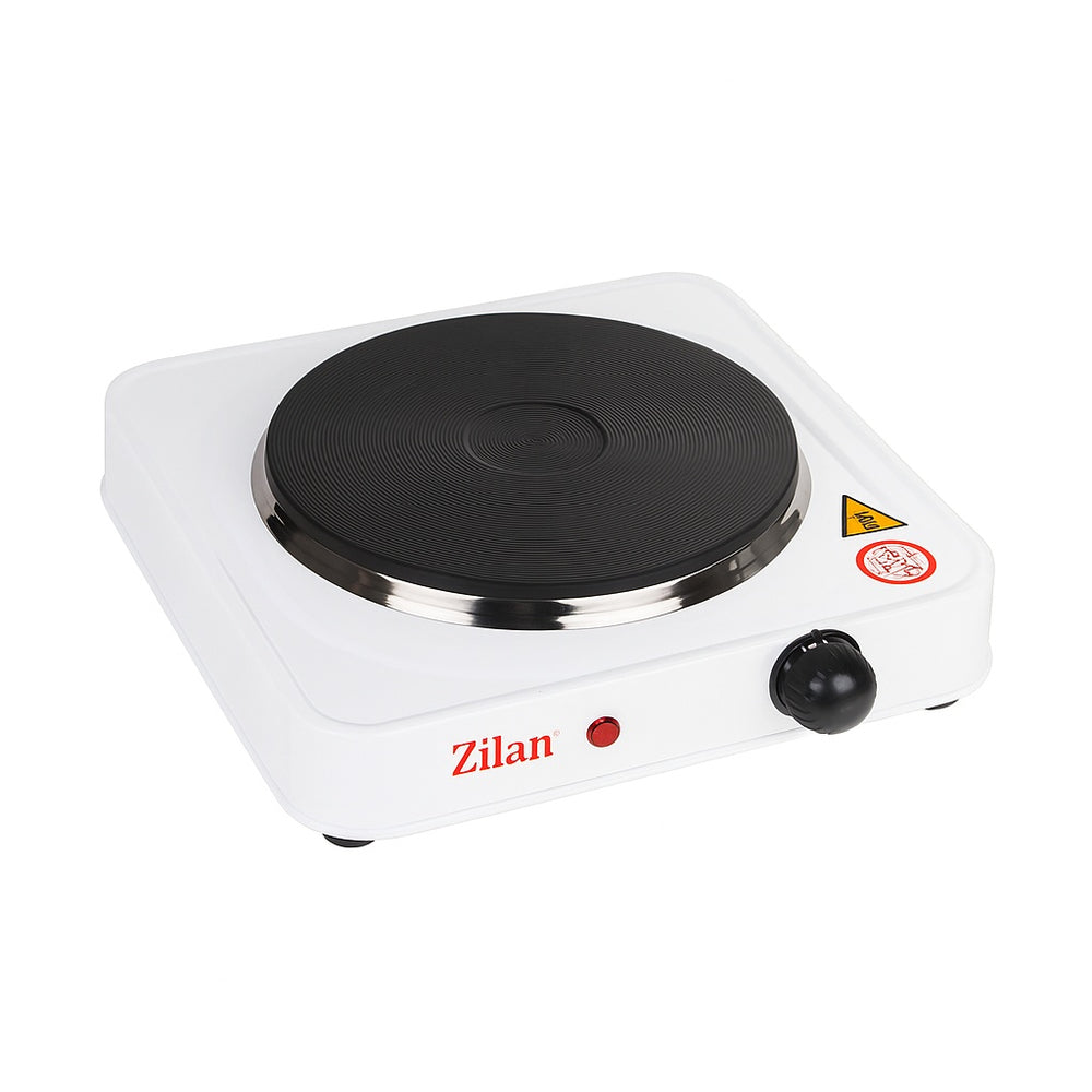 Plita electrica Floria ZLN2829, 1500W, 1 arzator din fonta, termostat reglabil, protectie supraincalzire, carcasa metalica, culoare alba